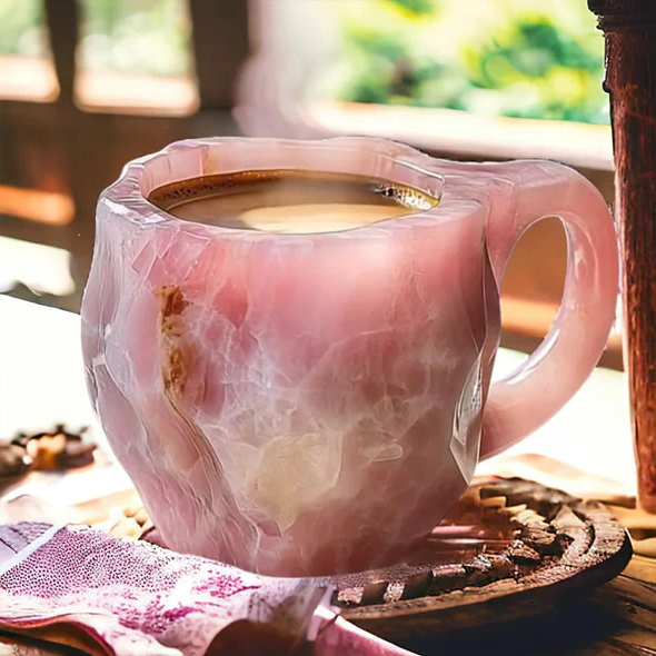 Sparkling Crystal Design Ceramic Coffee Mug