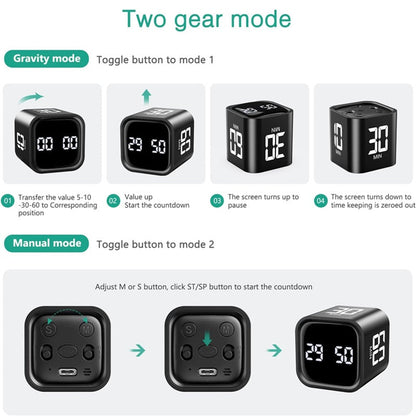 Intelligent Countdown Cube with LED Screen