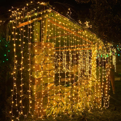 Festive Window String Fairy Lights