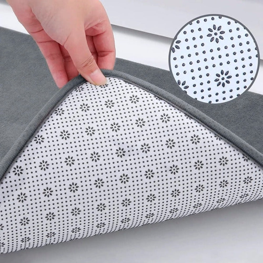 Soft Grip Microfiber Bathroom Mat