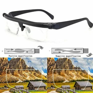Flexible Reading Glasses for Near and Far Vision