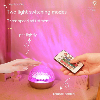 Colorful LED Waves Mini Bedroom Lamp