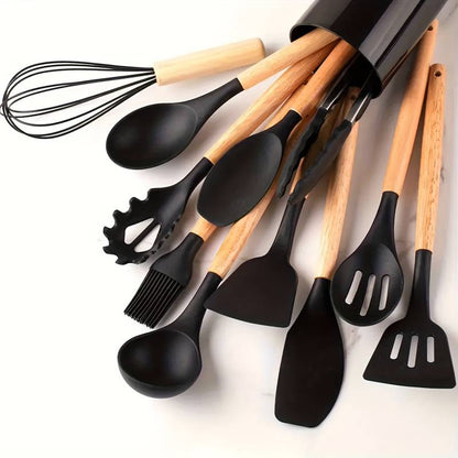 Durable Silicone Kitchen Utensil Set – Non Stick and Heatproof