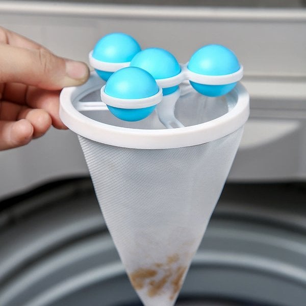 Floating Hair Catching Laundry Mesh Screen