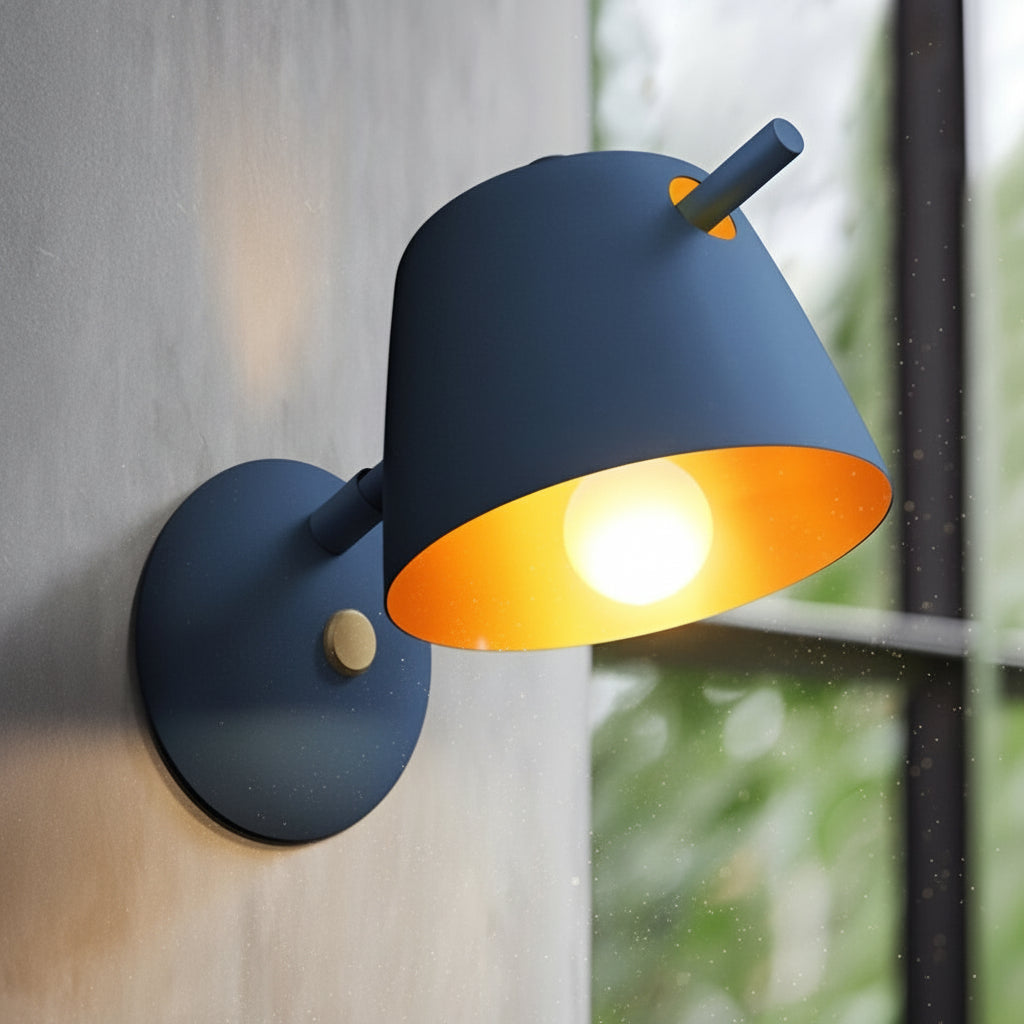 Rustic Iron Wall Light – Modern Matte Sconce E27