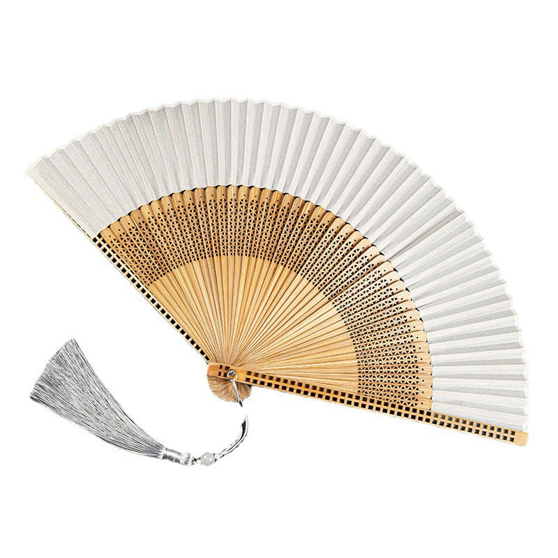 Natural Bamboo Silk Handheld Fan