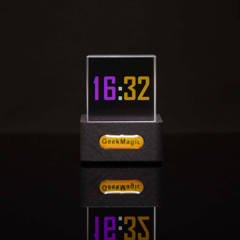 Compact Digital WiFi Weather Clock Display