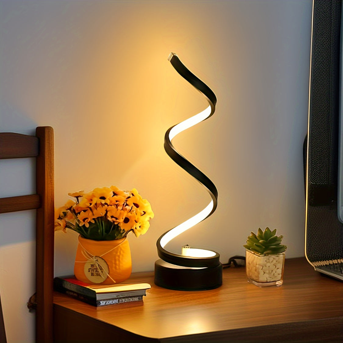 Stylish Spiral Desk Lamp