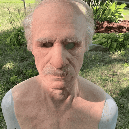 Spooky Old Man Halloween Mask Costume