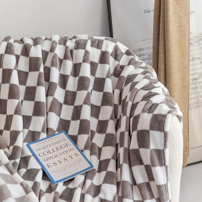 Cozy Plaid Throw Blanket for Home Decor