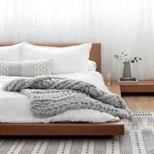 Thick Cozy Knitted Throw Blanket