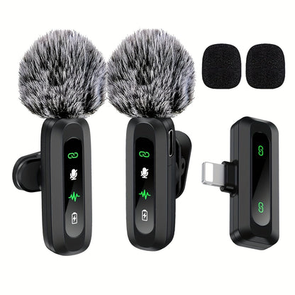 Compact Wireless Clip On Microphone for Phone and Tablet