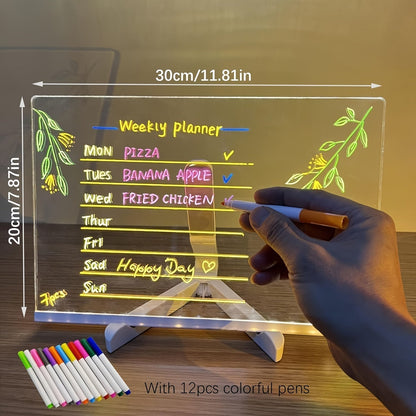 Bright LED Message Board with Colorful Pens