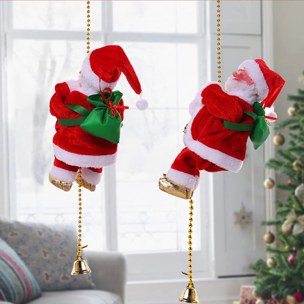 Fun Christmas Climbing Santa Decoration