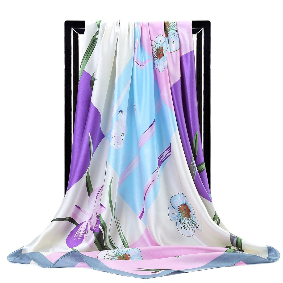 Big Soft Lightweight Square Silk Scarf