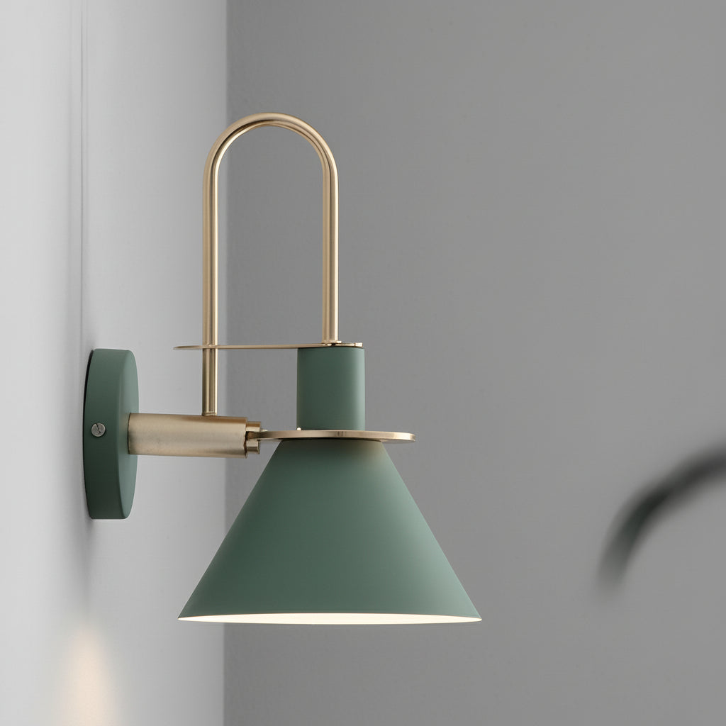 Contemporary Brass LED Wall Lamp