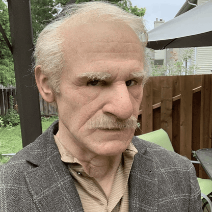 Spooky Old Man Halloween Mask Costume - Cofik