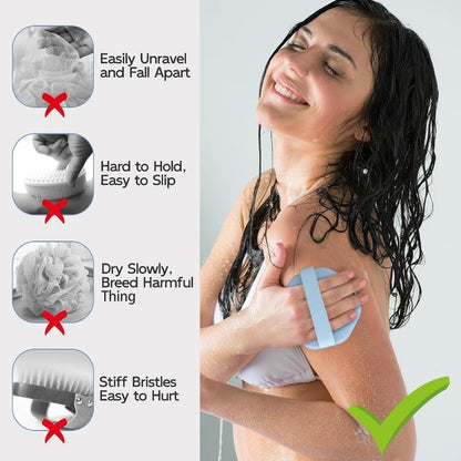 Soft Exfoliating Silver Body Brush