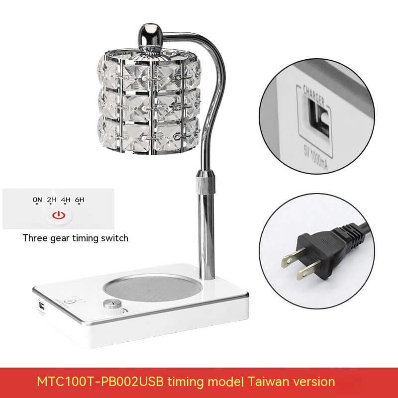 Scented Wax Melt Warmer Lamp Adjustable Brightness - Cofik