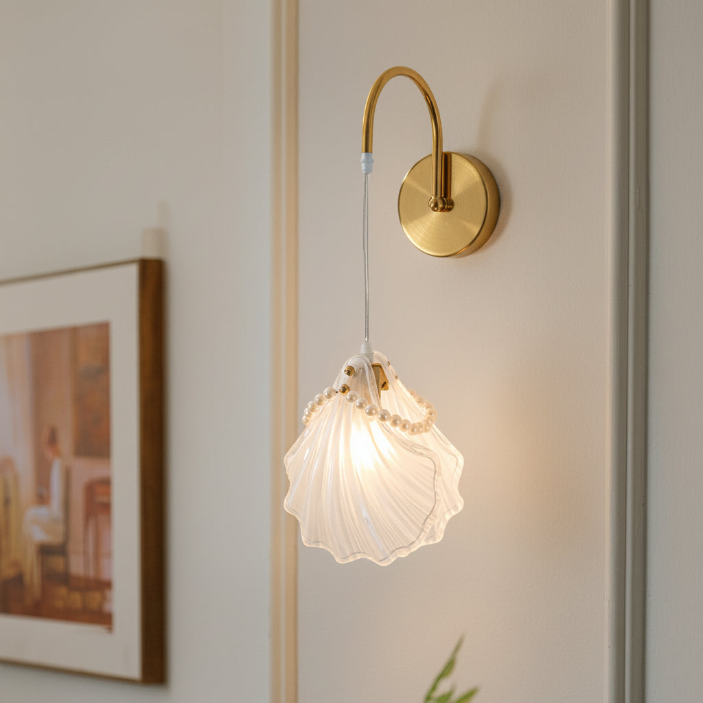 Modern Glass Wall Lamp Art Deco Style
