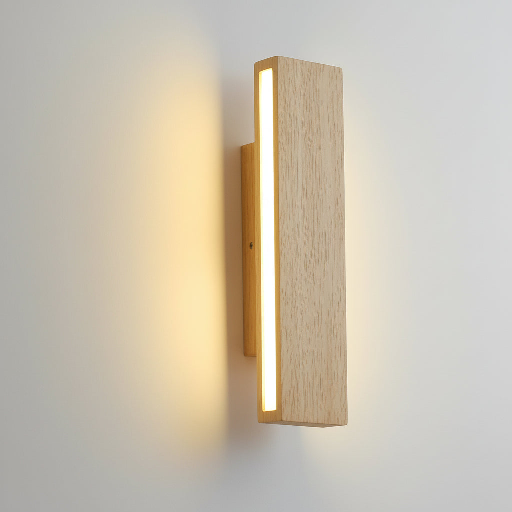 Modern Wood LED Bedroom Wall Light - Cofik