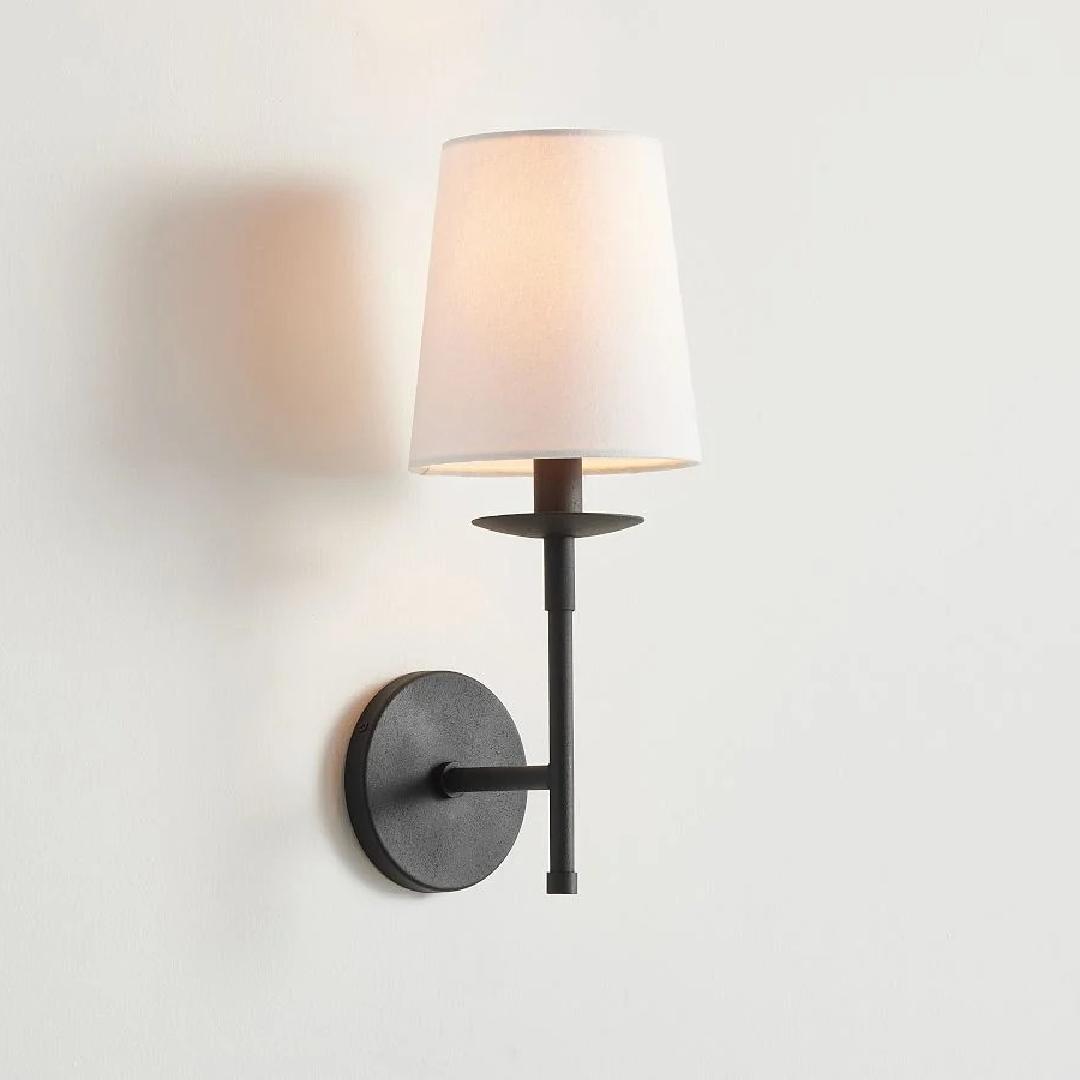 Rustic Metal Shade Wall Lamp
