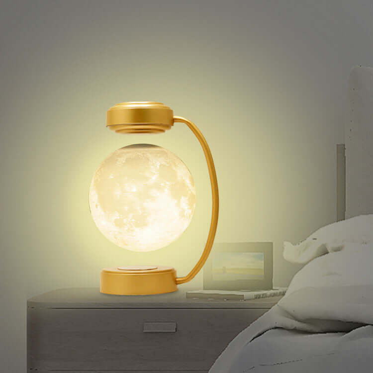 Floating LED Moon Lamp Wireless Rotating Globe Nightlight