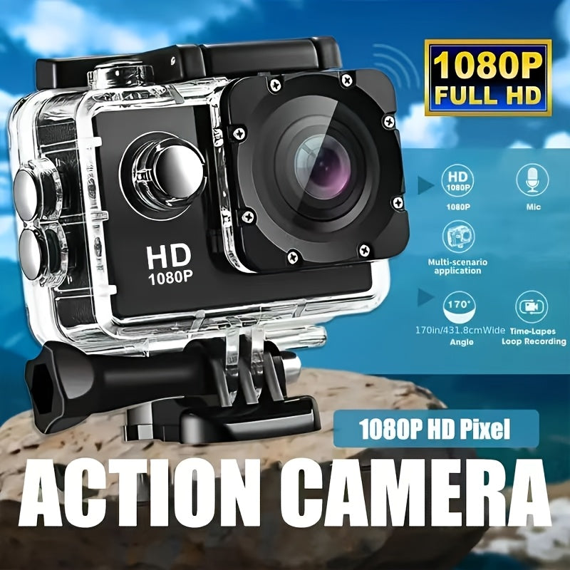 Compact Action Cam with Full HD and Wide Angle Lens