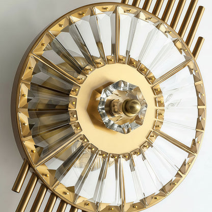 Luxury Crystal Brass Wall Light Fixture