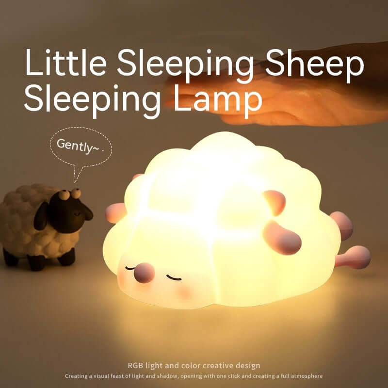 Fun Kids Bedroom Night Light Silicone Sheep Lamp