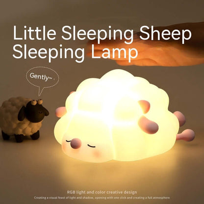 Fun Kids Bedroom Night Light Silicone Sheep Lamp
