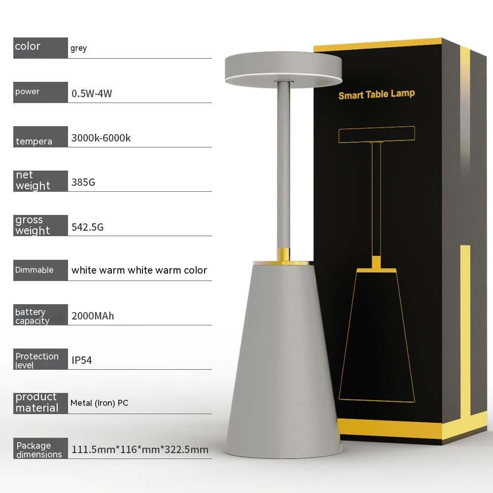 Compact Rechargeable Table Lamp Decor