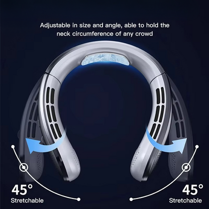 Compact Portable Neck Cooler Fan Rechargeable Wearable