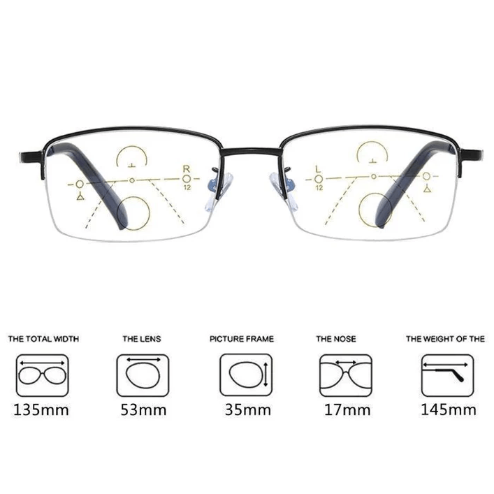 Lightweight Bifocal Reading Glasses with Blue Light Protection