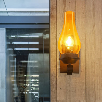 Rustic Metal Wall Light – Vintage Style E27 Sconce