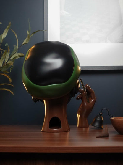 Unique Resin Incense Burner Statue with Smoke Effect
