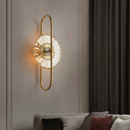 Luxury Crystal Gold Wall Light Fixture