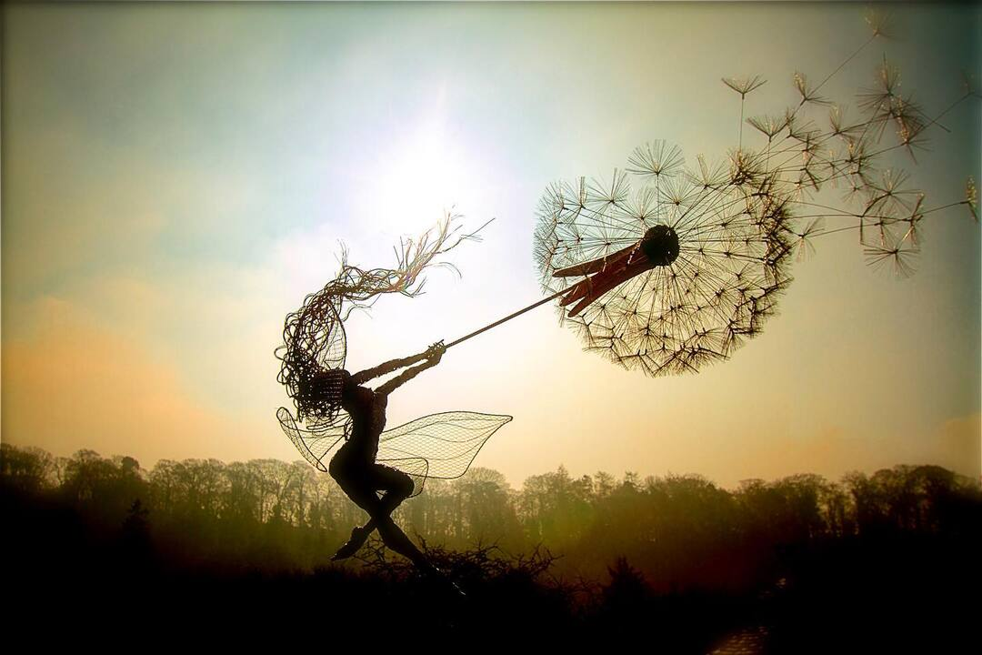 Whimsical Outdoor Garden Decor Statue