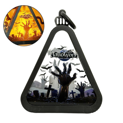 Spooky Black Halloween Table Light