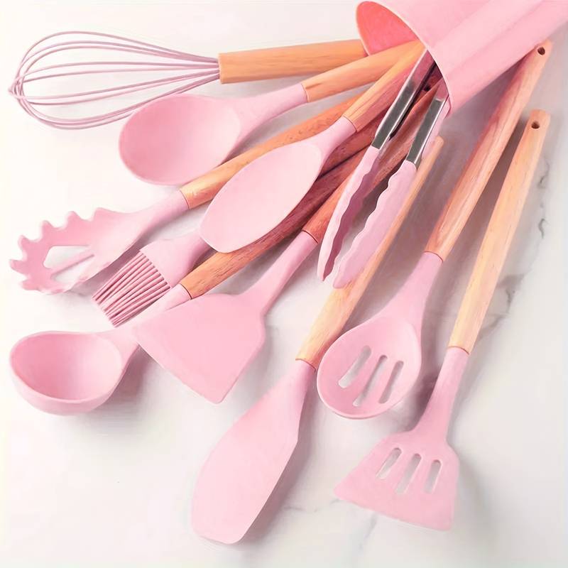 Durable Silicone Kitchen Utensil Set – Non Stick and Heatproof