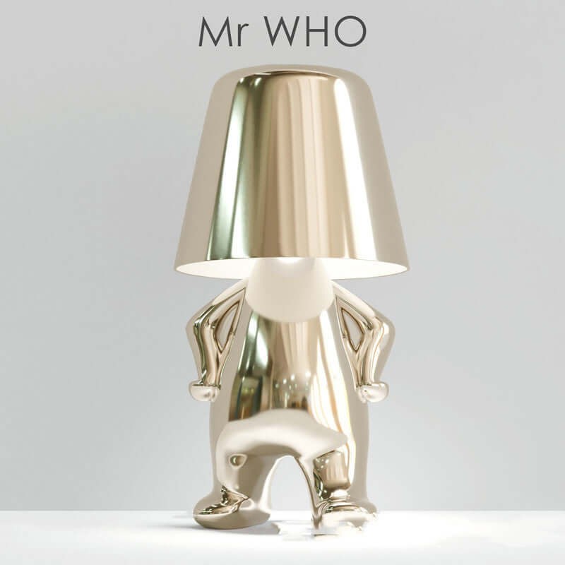 Luxury Gold Tone Desk Table Lamp Decorative Nightlight