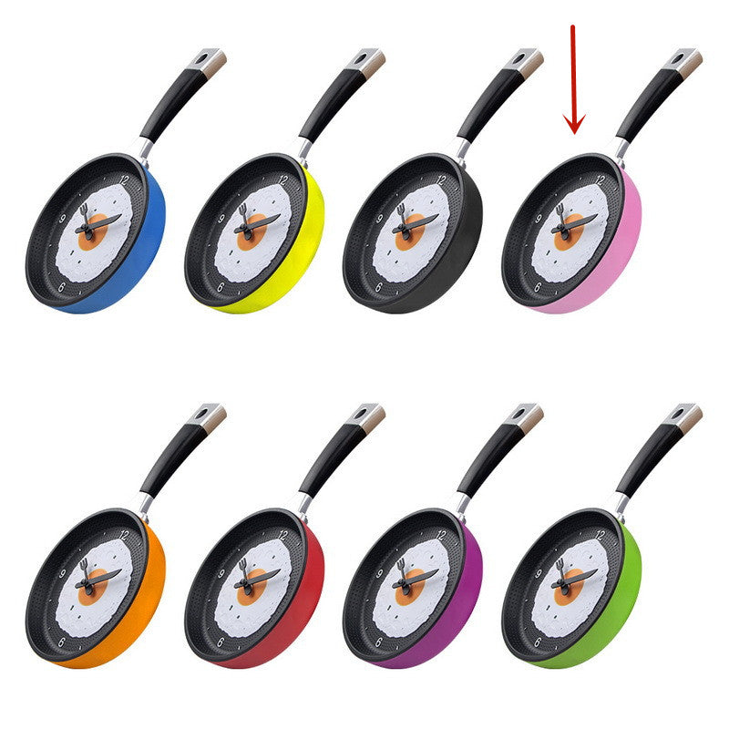 Quiet Kitchen Wall Clock Silent Fried Egg Design