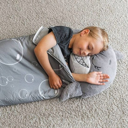 Fun Kids Sleep Bag with Pillow for Outdoor Adventures