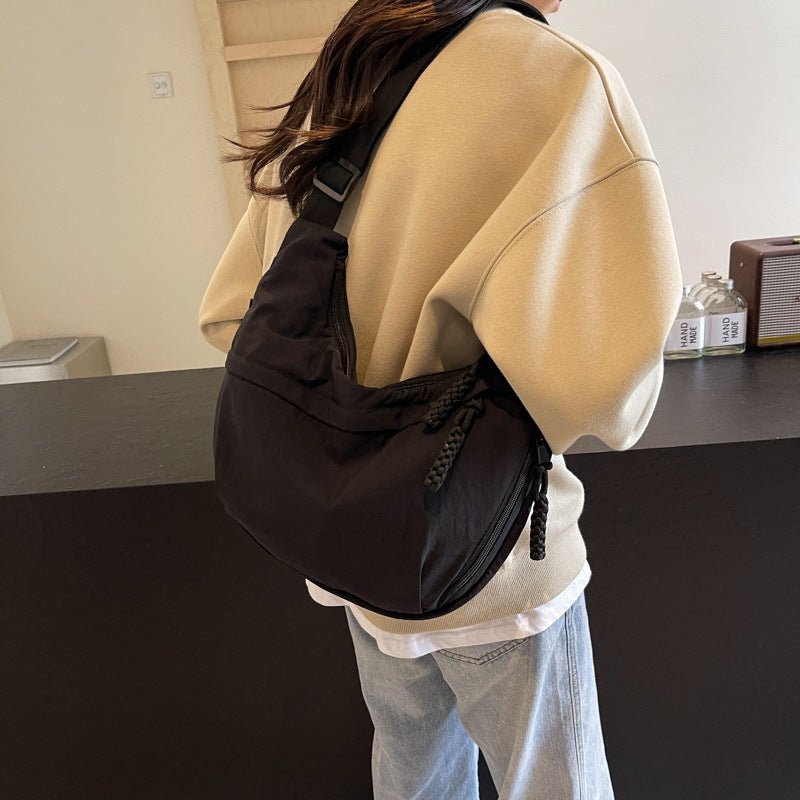 Practical Nylon Crossbody Bag with Organized Pockets - Cofik