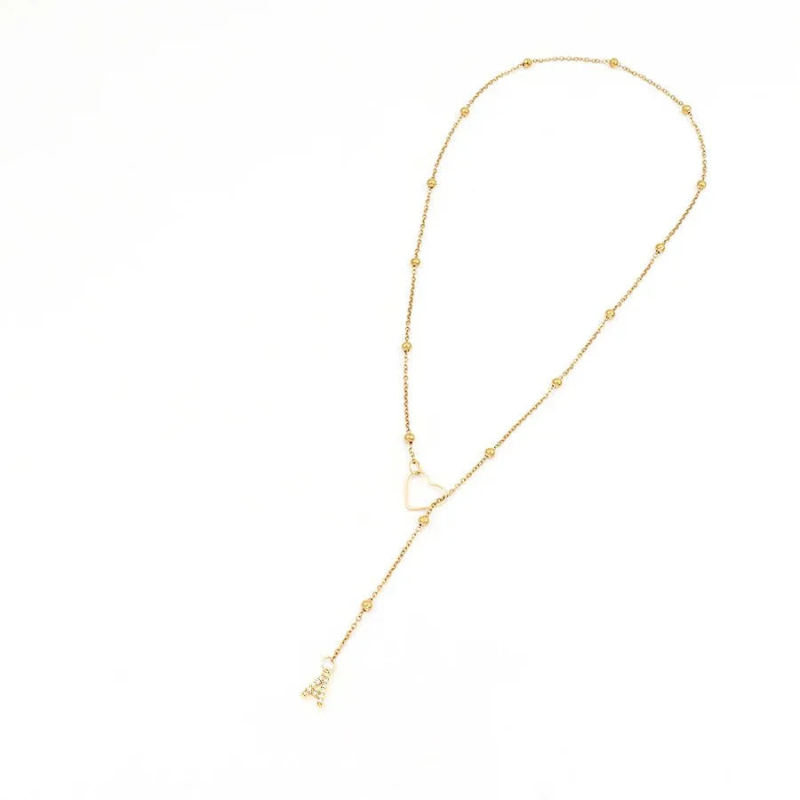 Delicate Initial Diamond Pendant Necklace
