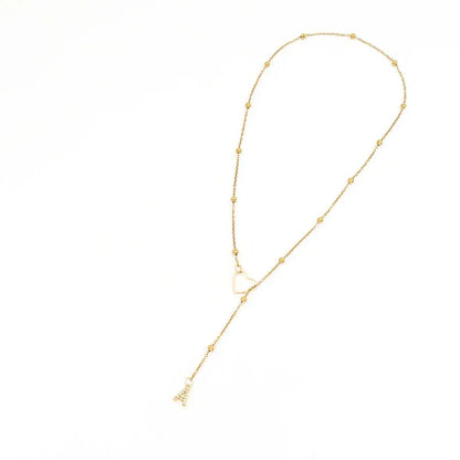 Delicate Initial Diamond Pendant Necklace