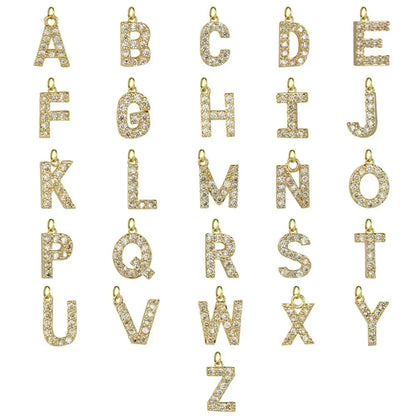 Delicate Initial Diamond Pendant Necklace