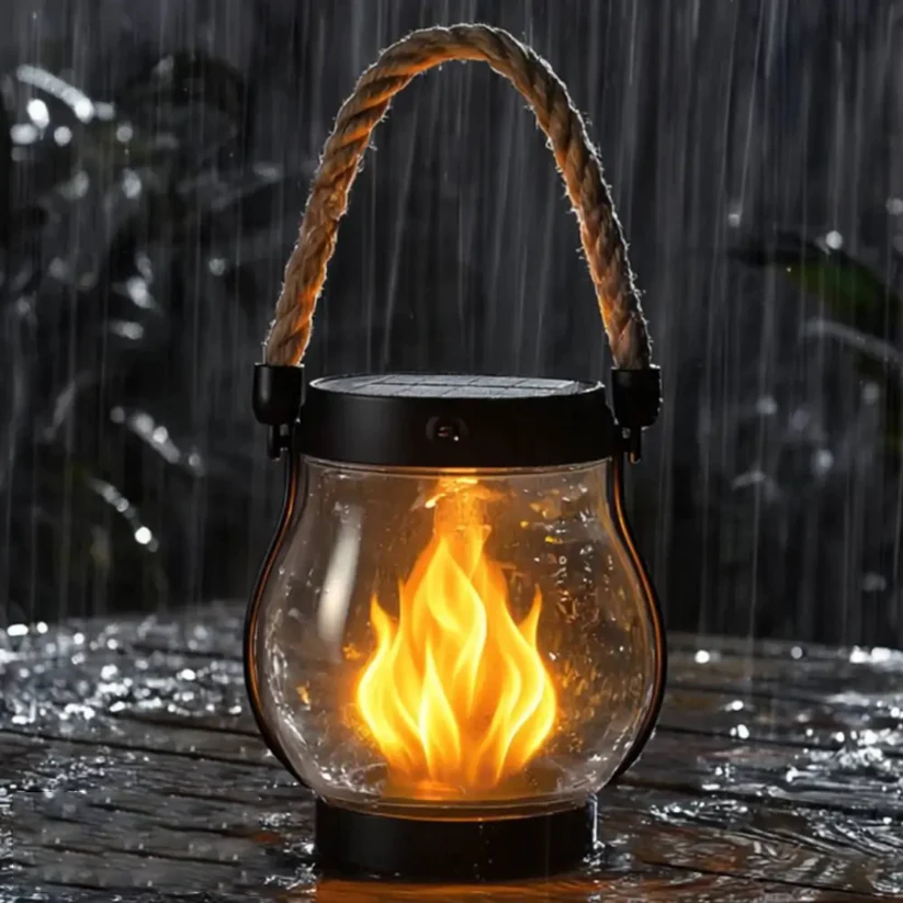 Dancing Flame Solar Lantern™ — Bring Warm, Flickering Magic Anywhere Outdoors