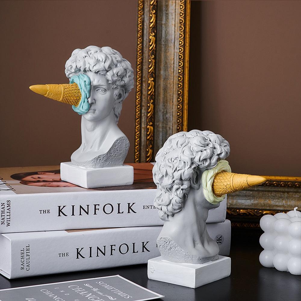 Colorful Ice Cream Figurine Sculpture