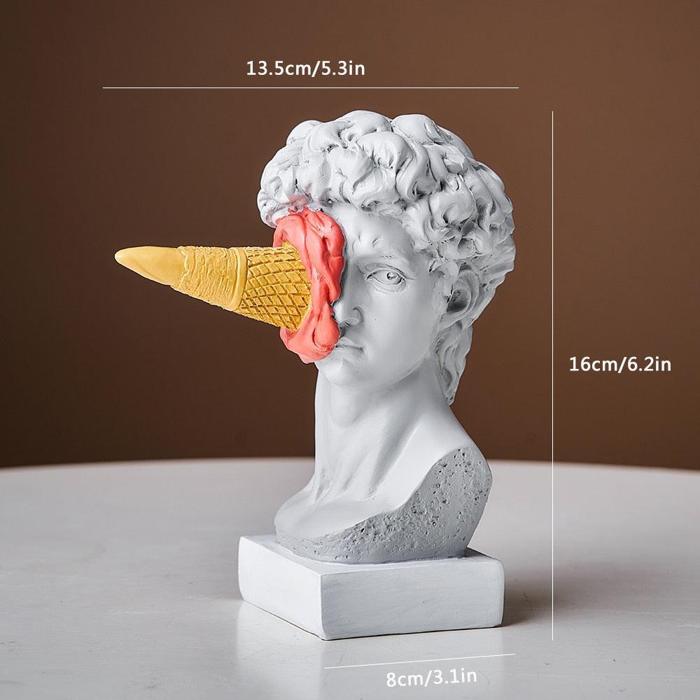 Colorful Ice Cream Figurine Sculpture